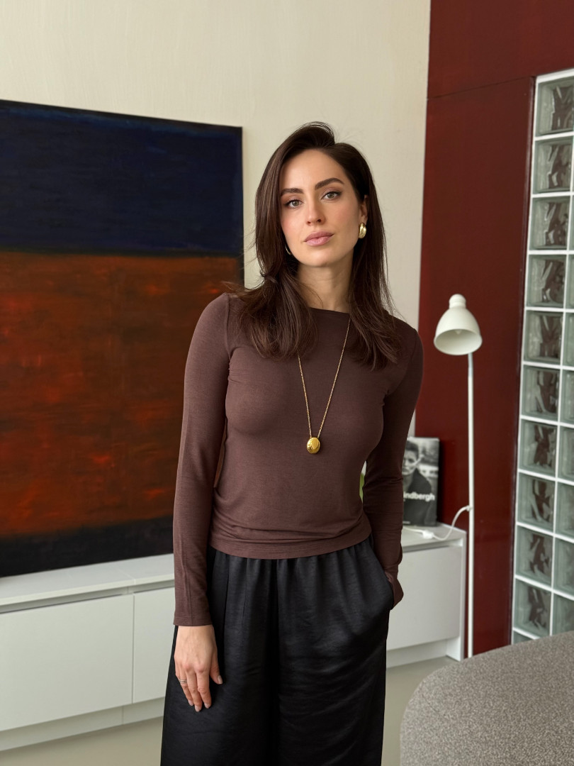 Лонгслив полупрозрачный