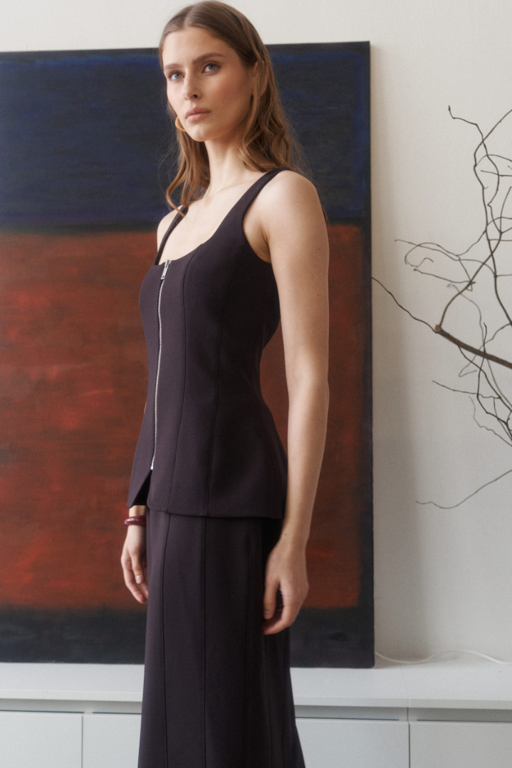 Корсет на молнии