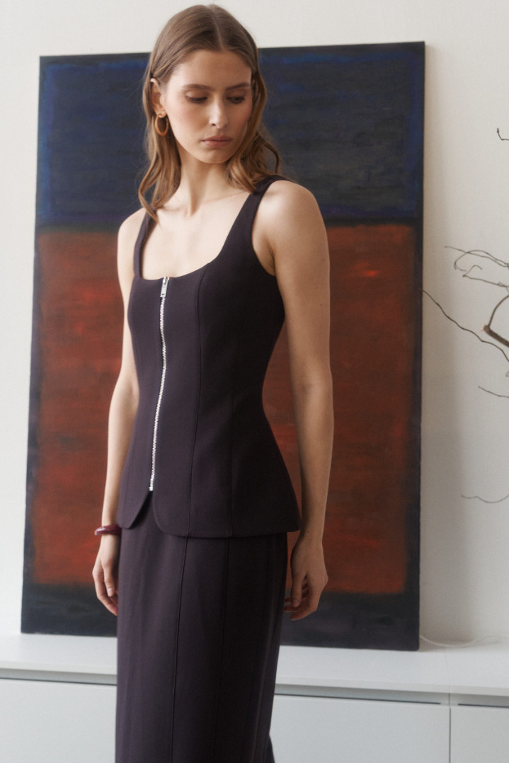 Корсет на молнии