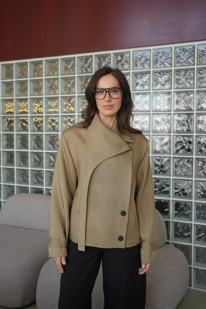 Тренч укороченный из итальянской вискозы